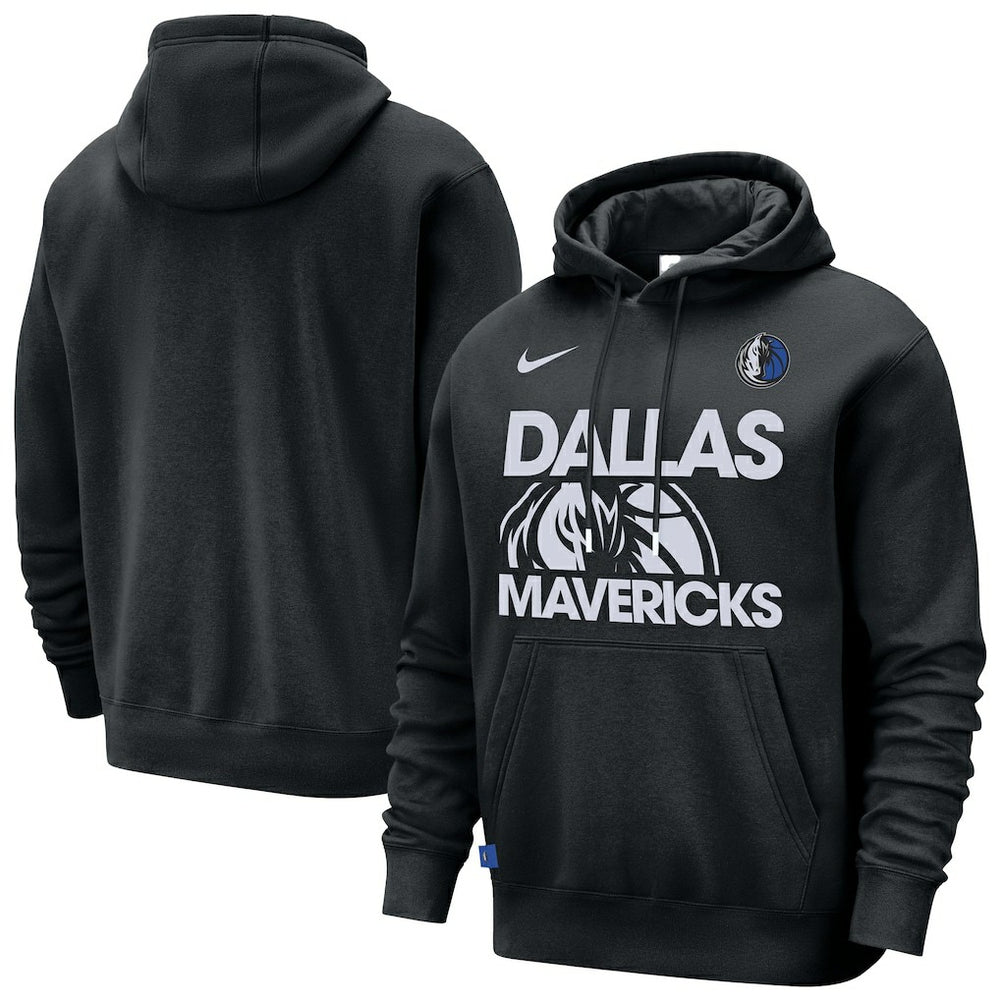 Dallas Mavericks Courtside Club Pullover Hoodie Black