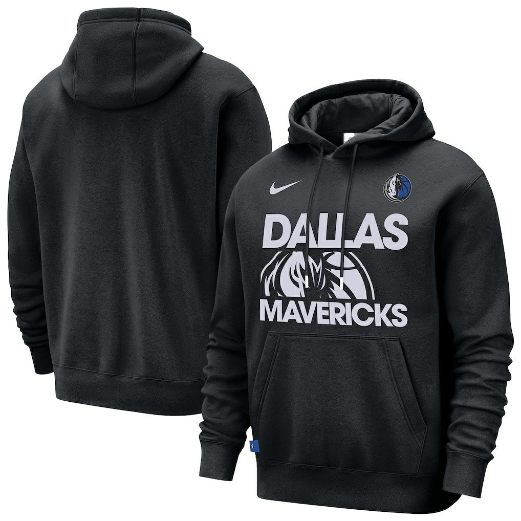 Dallas Mavericks Courtside Club Pullover Hoodie Black