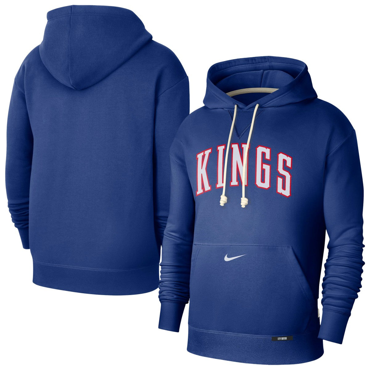 Sacramento Kings 2024/25 City Edition Performance Courtside Standard Issue Pullover Hoodie Blue