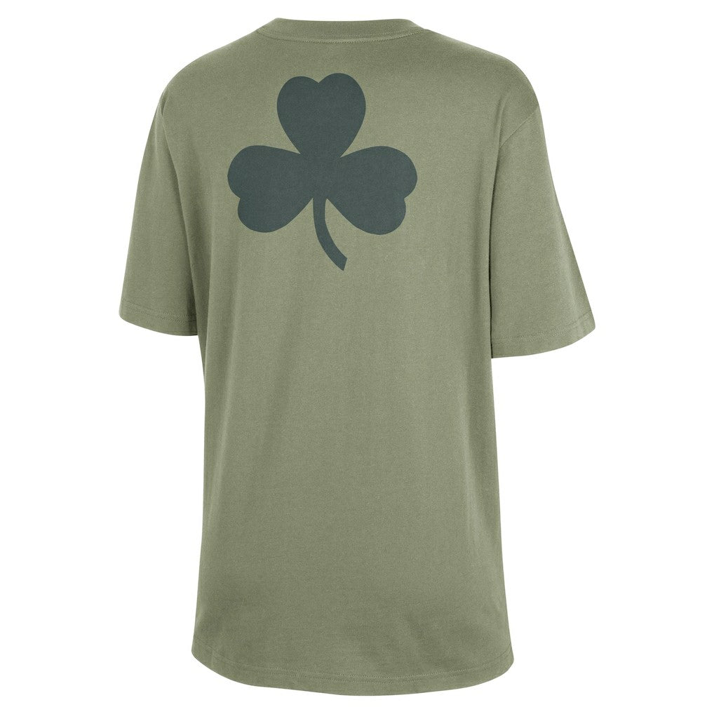 Boston Celtics Jordan Brand Women's Courtside Statement Edition Boyfriend T-Shirt Green