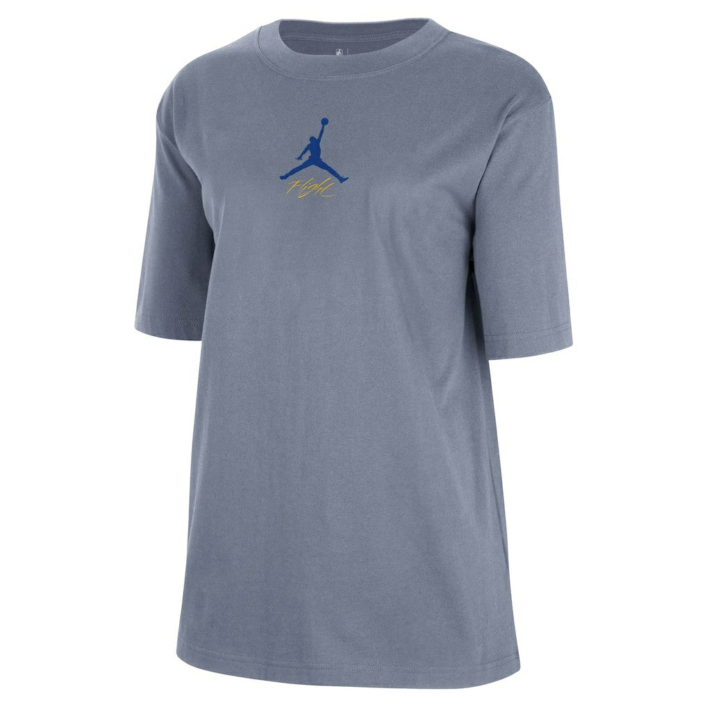 Golden State Warriors Jordan Brand Women's Courtside Statement Edition Boyfriend T-Shirt Ash