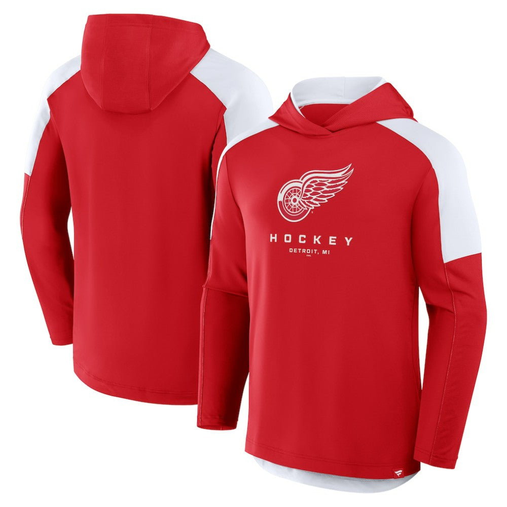 NHL Detroit Red Wings Fanatics Meta Game Transitional Pullover Hoodie - Red