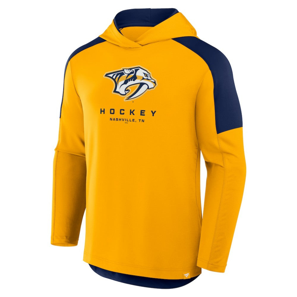 NHL Nashville Predators Fanatics Meta Game Transitional Pullover Hoodie - Gold