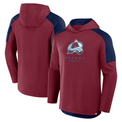 NHL Colorado Avalanche Fanatics Meta Game Transitional Pullover Hoodie - Burgundy