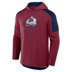 NHL Colorado Avalanche Fanatics Meta Game Transitional Pullover Hoodie - Burgundy