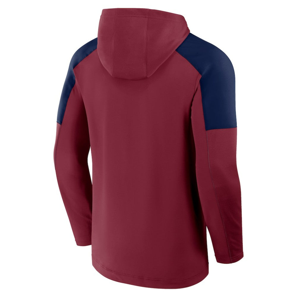 NHL Colorado Avalanche Fanatics Meta Game Transitional Pullover Hoodie - Burgundy