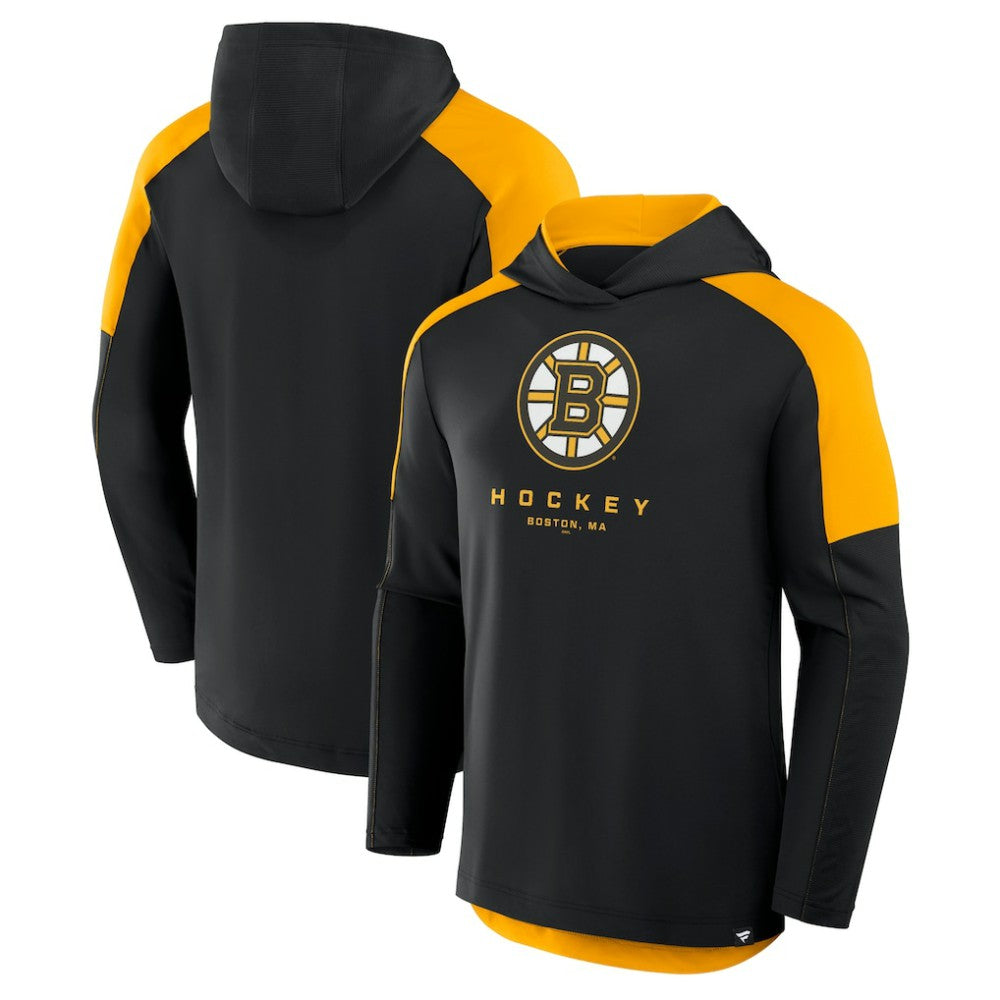 NHL Boston Bruins Fanatics Meta Game Transitional Pullover Hoodie - Black