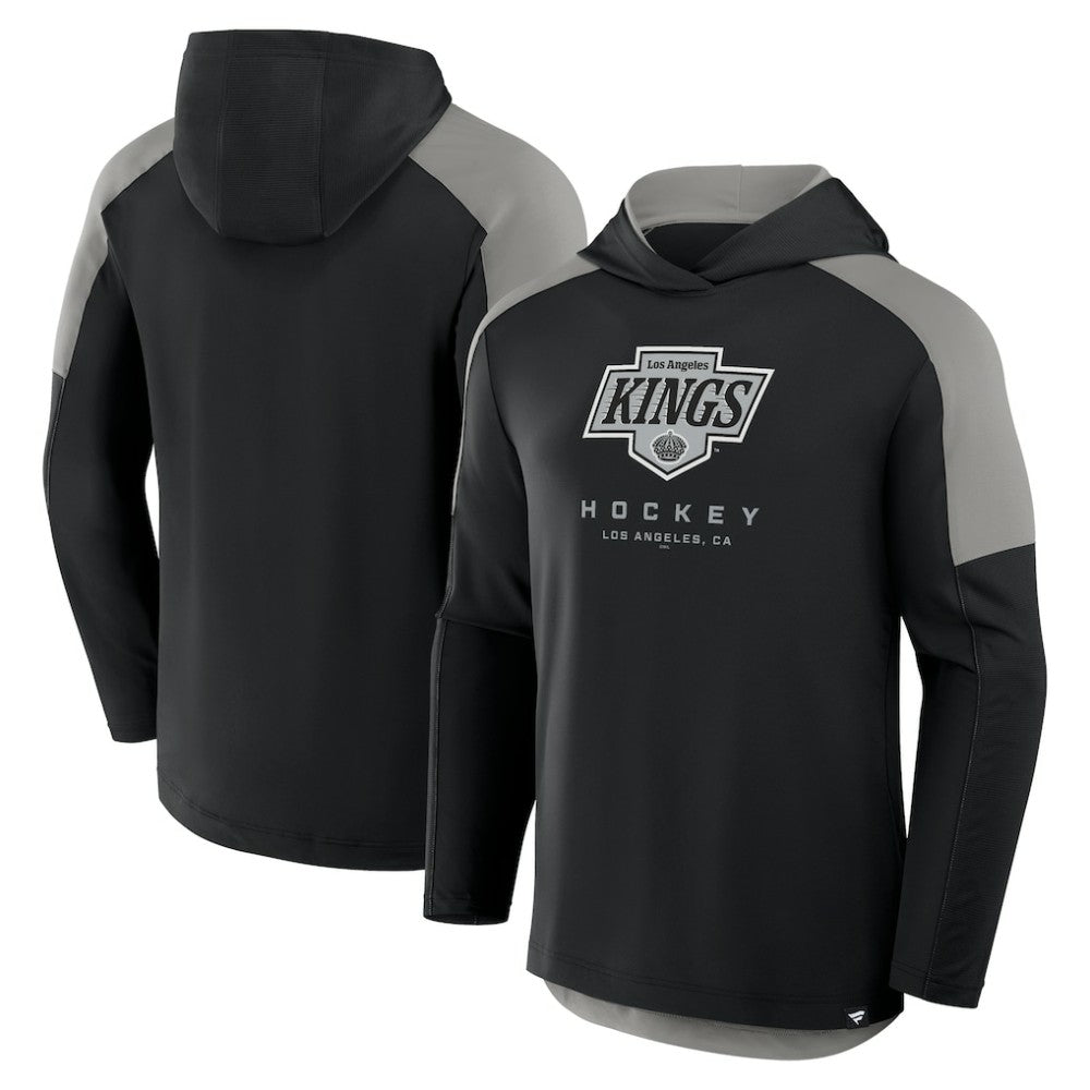 NHL Los Angeles Kings Fanatics Meta Game Transitional Pullover Hoodie - Black