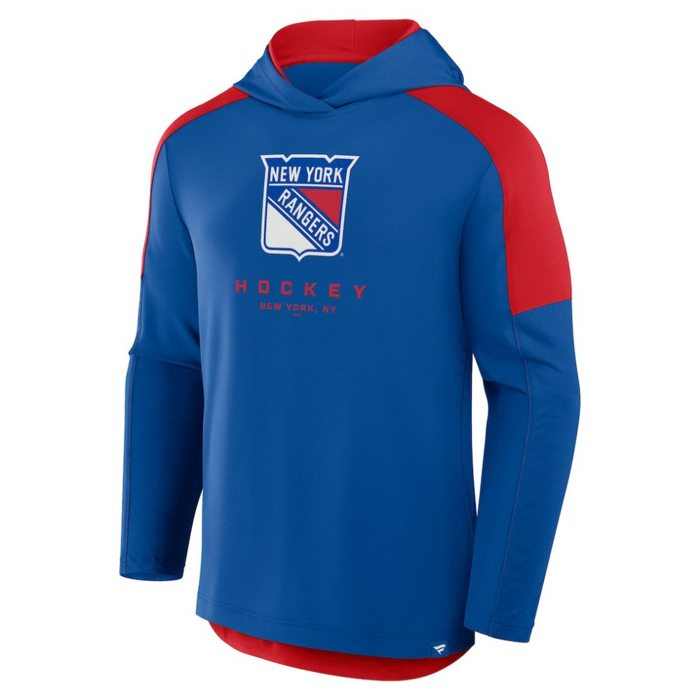 NHL New York Rangers Fanatics Meta Game Transitional Pullover Hoodie - Blue