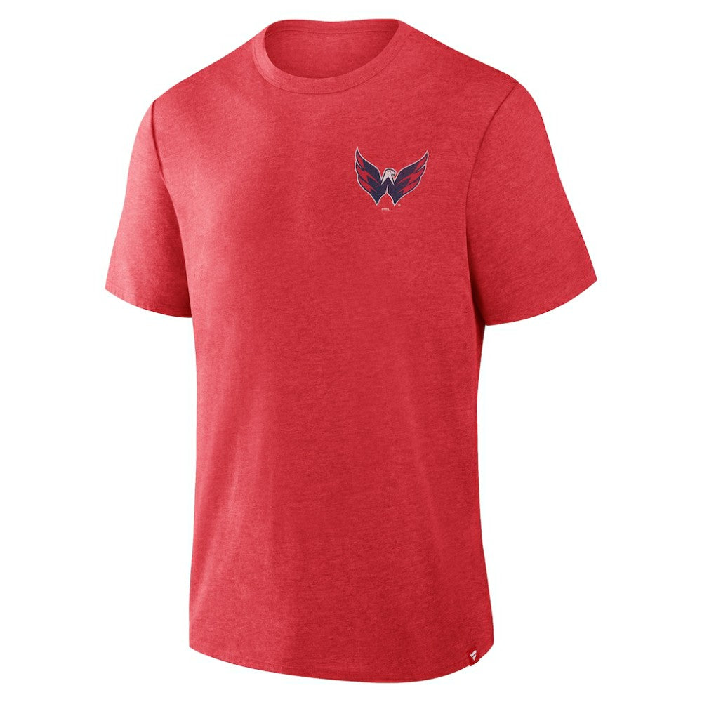 NHL Washington Capitals Fanatics Fan Lanes Tri-Blend T-Shirt - Heather Red