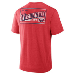 NHL Washington Capitals Fanatics Fan Lanes Tri-Blend T-Shirt - Heather Red
