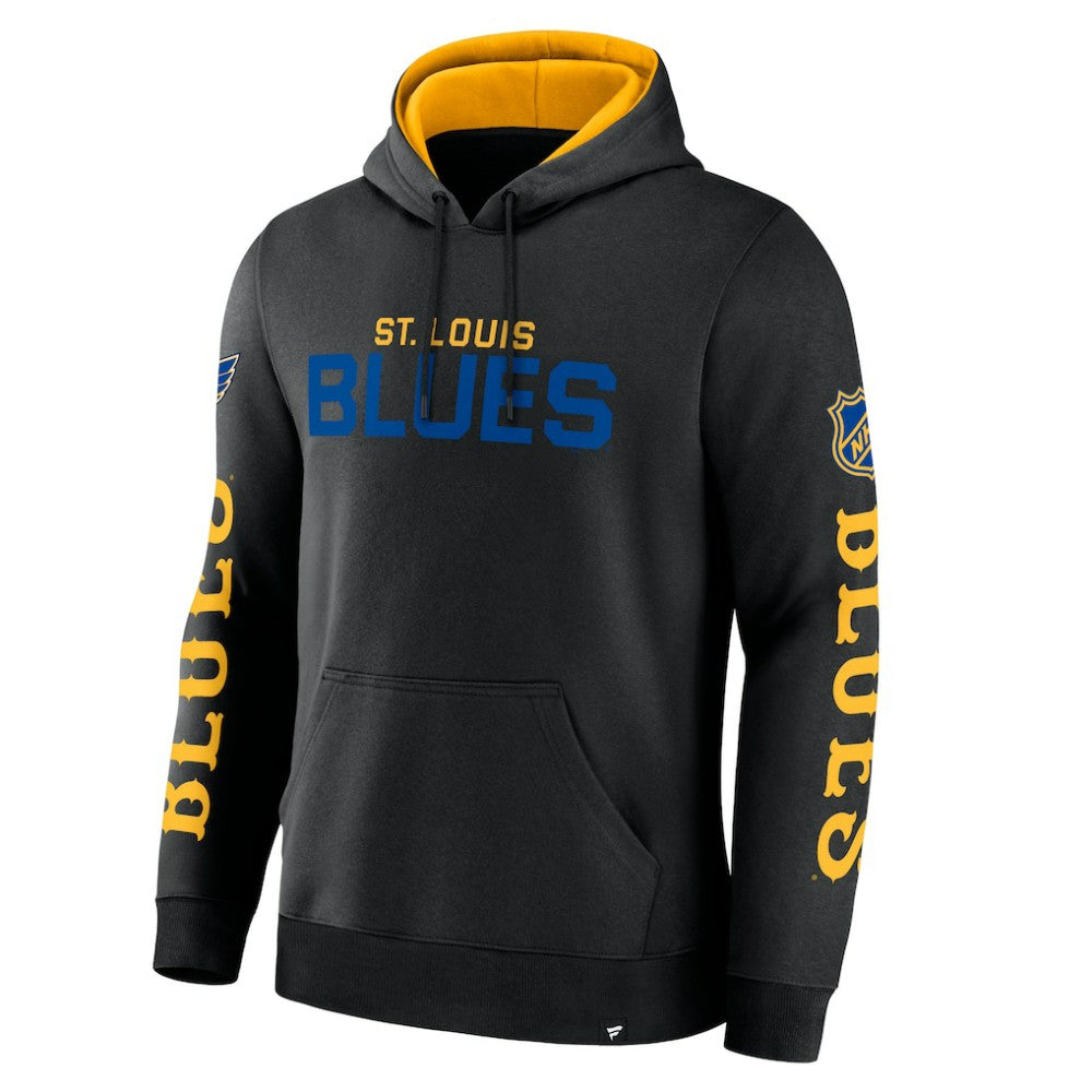 NHL St. Louis Blues Fanatics Big City Legacy Fleece Pullover Hoodie - Black