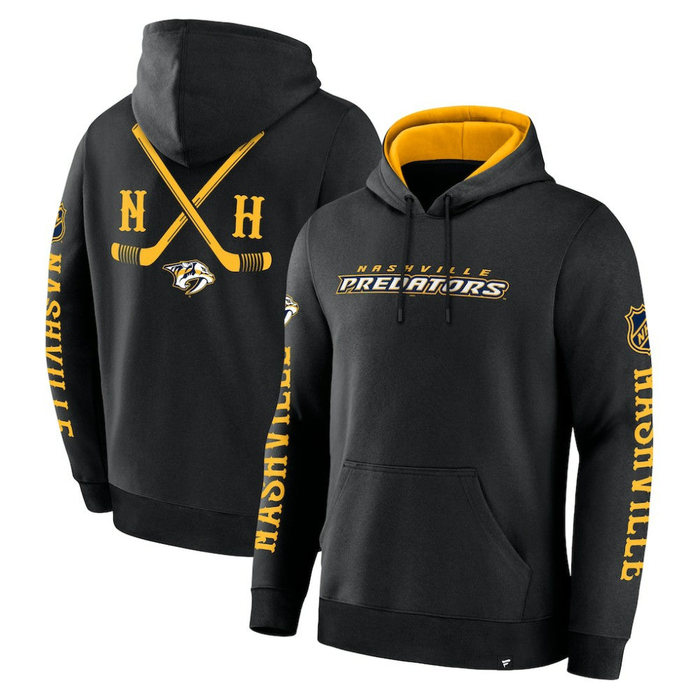 NHL Nashville Predators Fanatics Big City Legacy Fleece Pullover Hoodie - Black