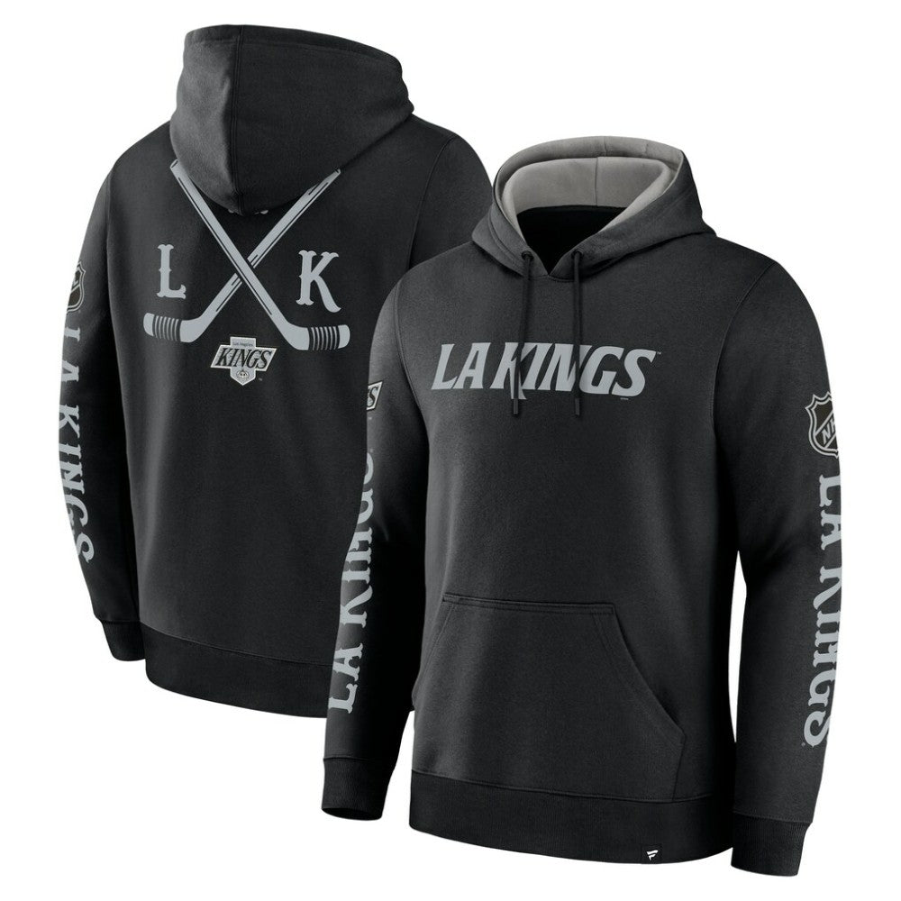 NHL Los Angeles Kings Fanatics Big City Legacy Fleece Pullover Hoodie - Black