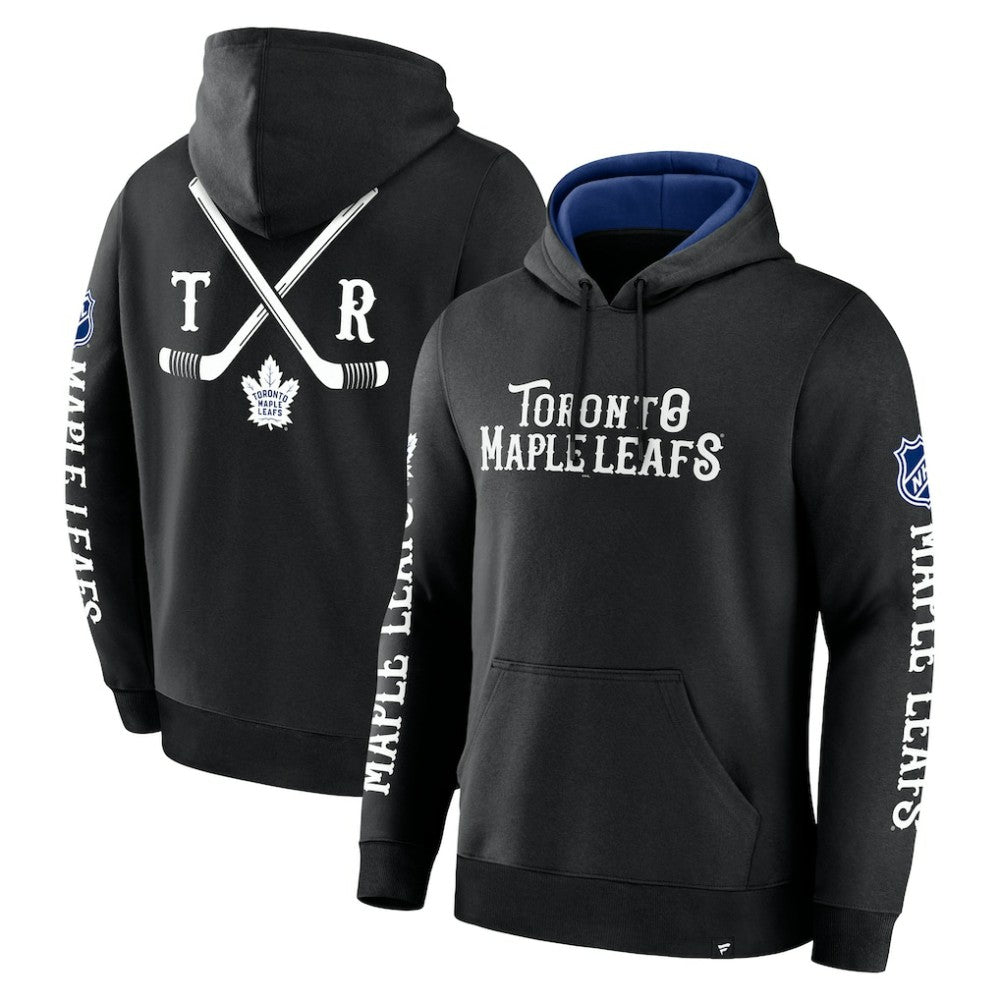 NHL Toronto Maple Leafs Fanatics Big City Legacy Fleece Pullover Hoodie - Black