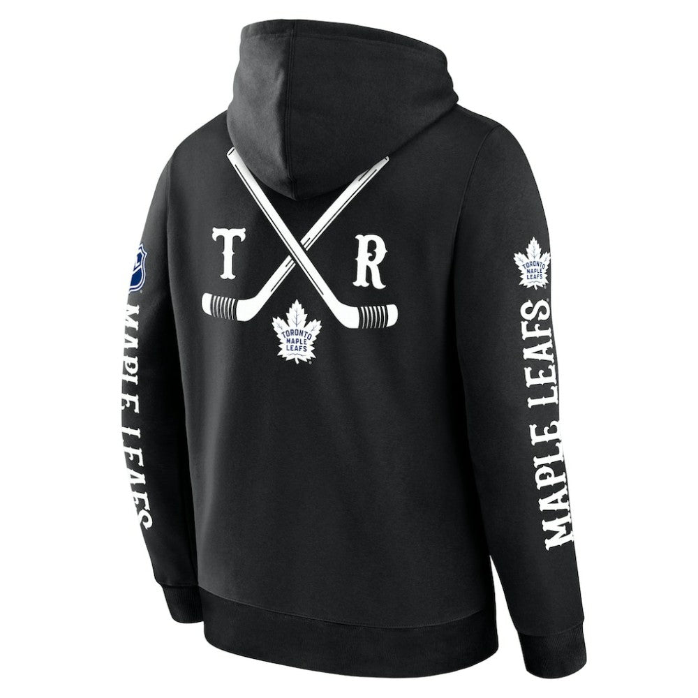 NHL Toronto Maple Leafs Fanatics Big City Legacy Fleece Pullover Hoodie - Black