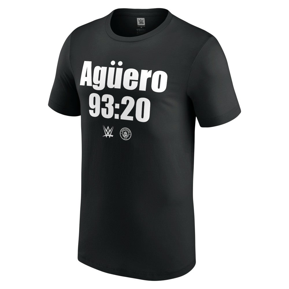"Stone Cold" Steve Austin WWE x Manchester City Aguero 93:20 T-Shirt Black shop