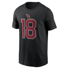Marvin Harrison Jr. Arizona Cardinals Player Name & Number T-Shirt Black
