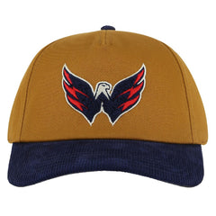 NHL Washington Capitals American Needle Burnett Adjustable Hat - Tan/Navy