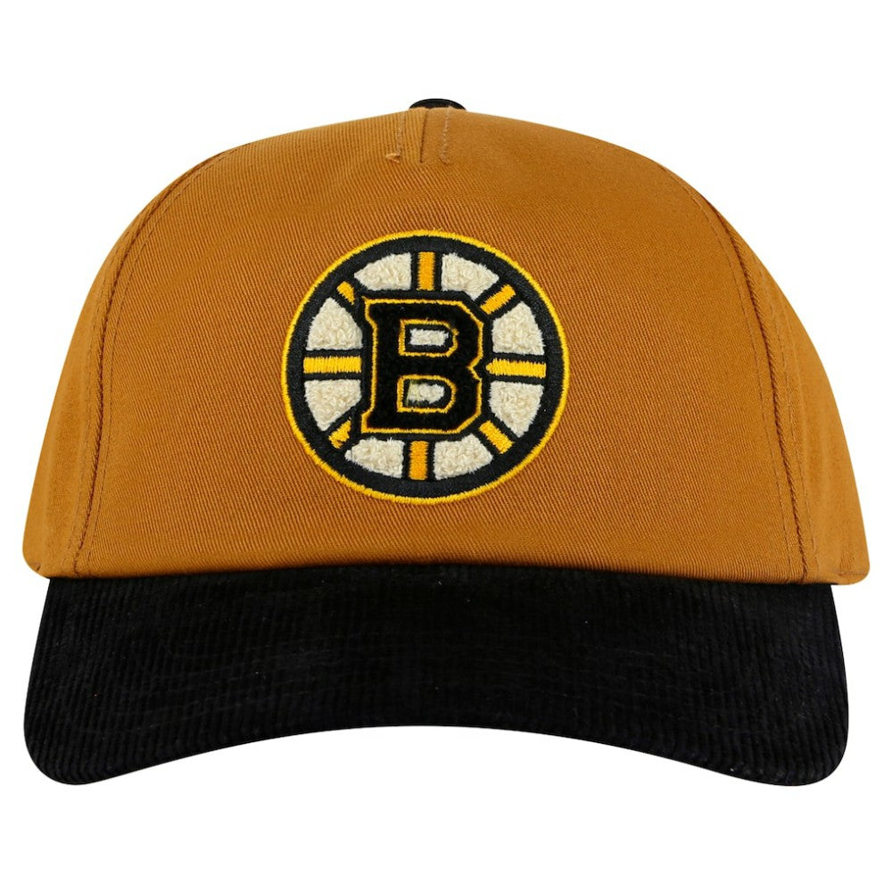 NHL Boston Bruins American Needle Burnett Adjustable Hat - Tan/Black