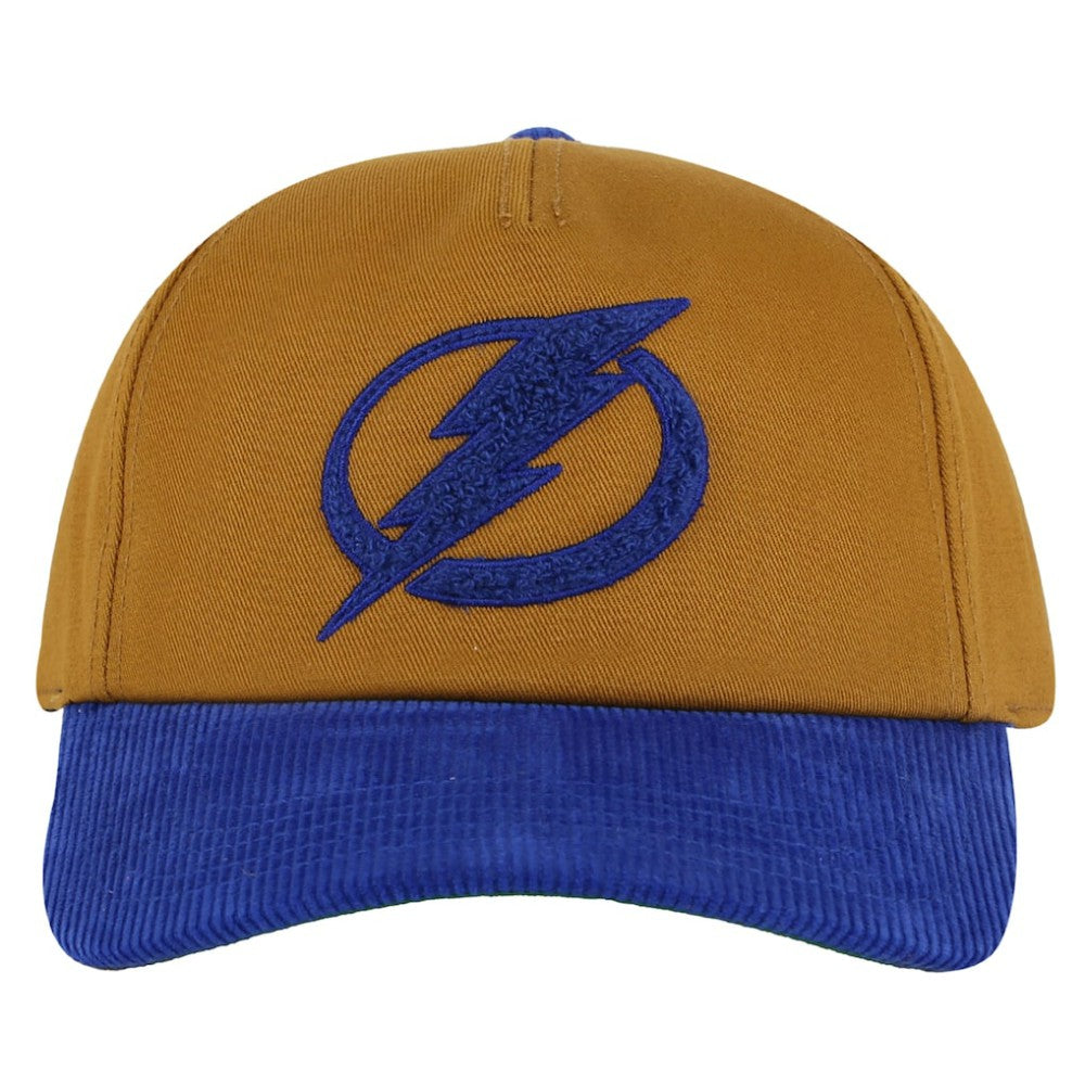 NHL Tampa Bay Lightning American Needle Burnett Adjustable Hat - Tan/Blue
