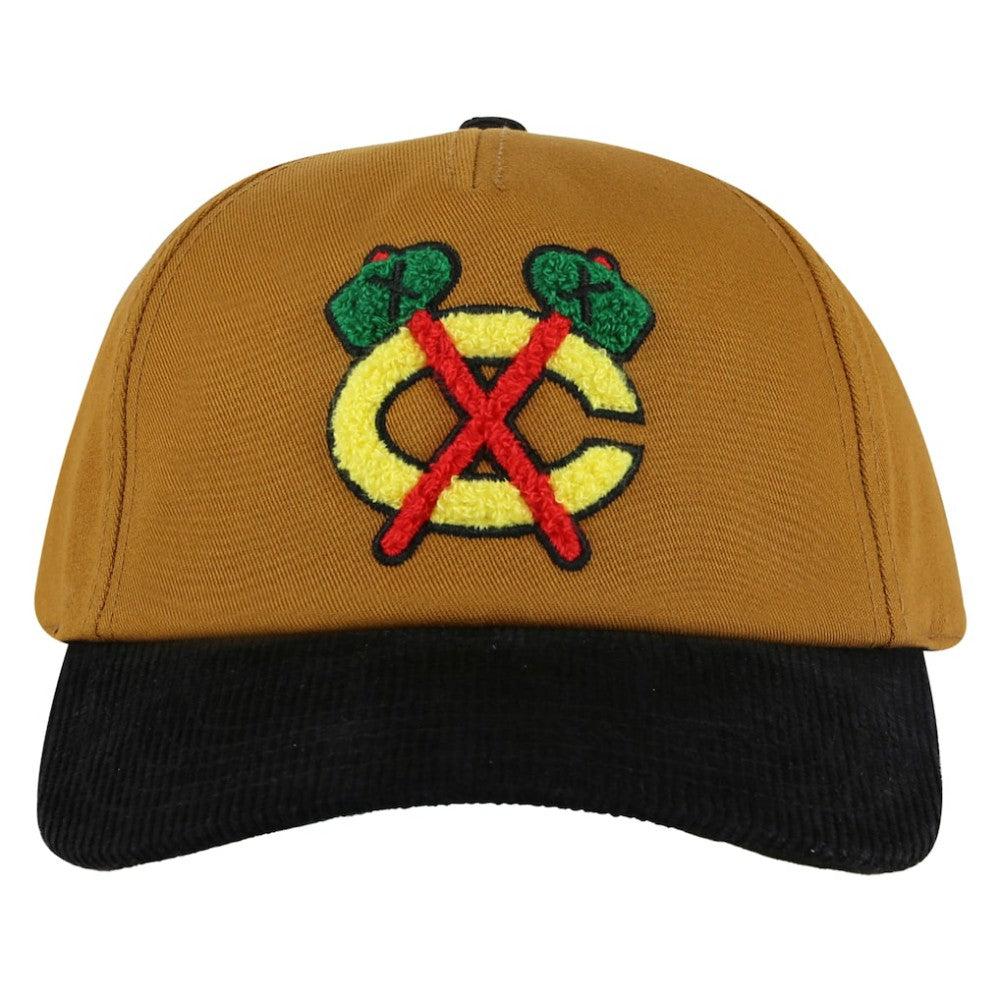 NHL Chicago Blackhawks American Needle Burnett Adjustable Hat - Tan/Black