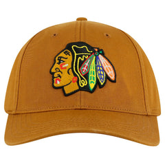NHL Chicago Blackhawks American Needle Hepcat Washed Twill Adjustable Hat - Tan