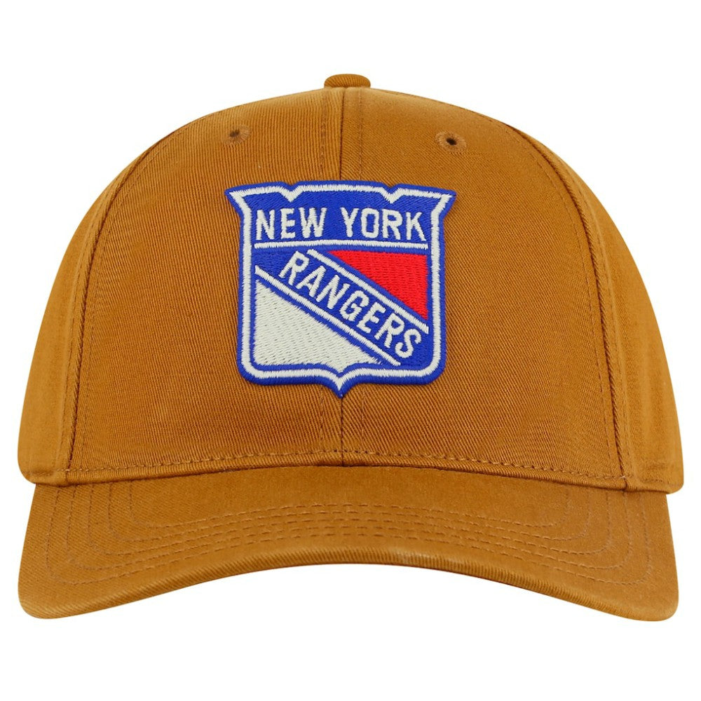 NHL New York Rangers American Needle Hepcat Washed Twill Adjustable Hat - Tan