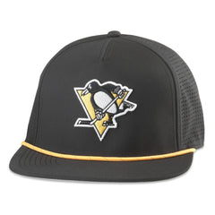 NHL Pittsburgh Penguins American Needle Buxton Pro Tech Adjustable Hat - Black