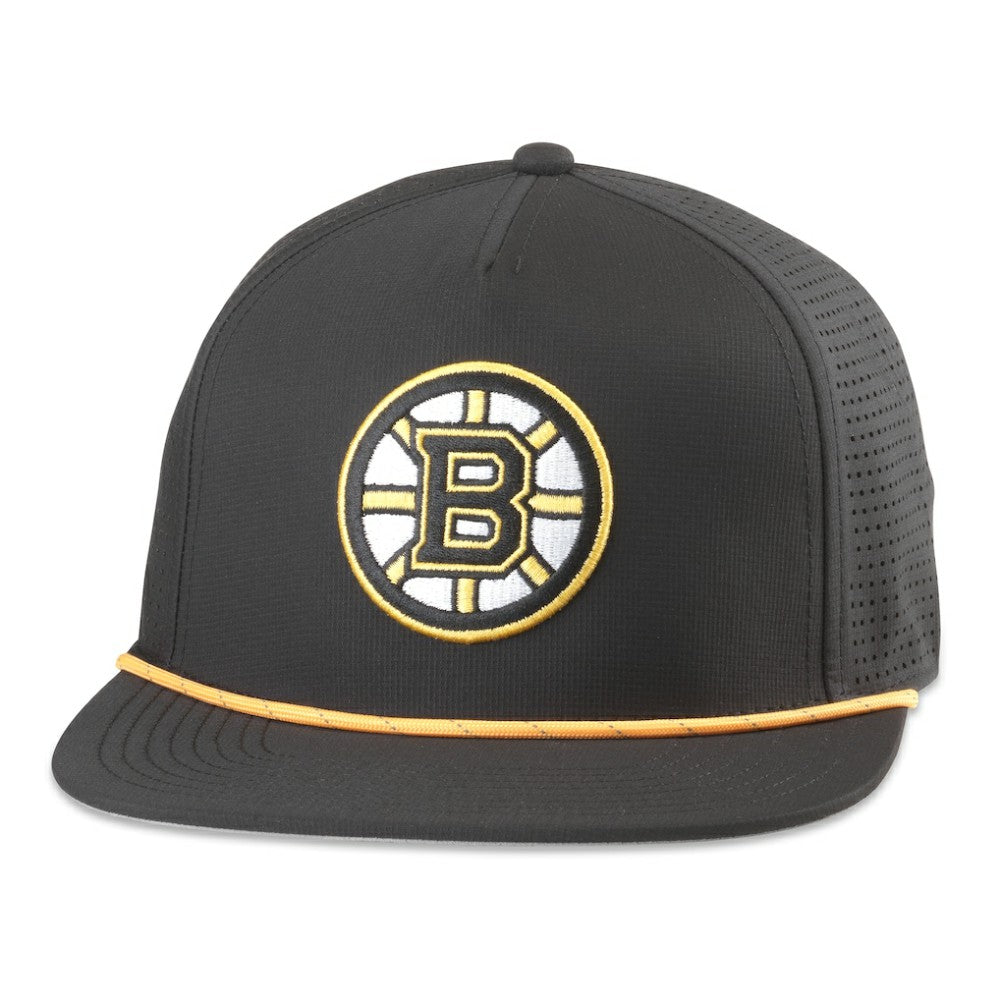NHL Boston Bruins American Needle Buxton Pro Tech Adjustable Hat - Black