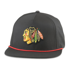 NHL Chicago Blackhawks American Needle Buxton Pro Tech Adjustable Hat - Black