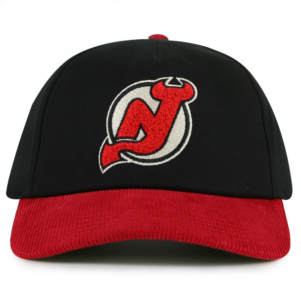 NHL New Jersey Devils American Needle Burnett Adjustable Hat - Black/Red