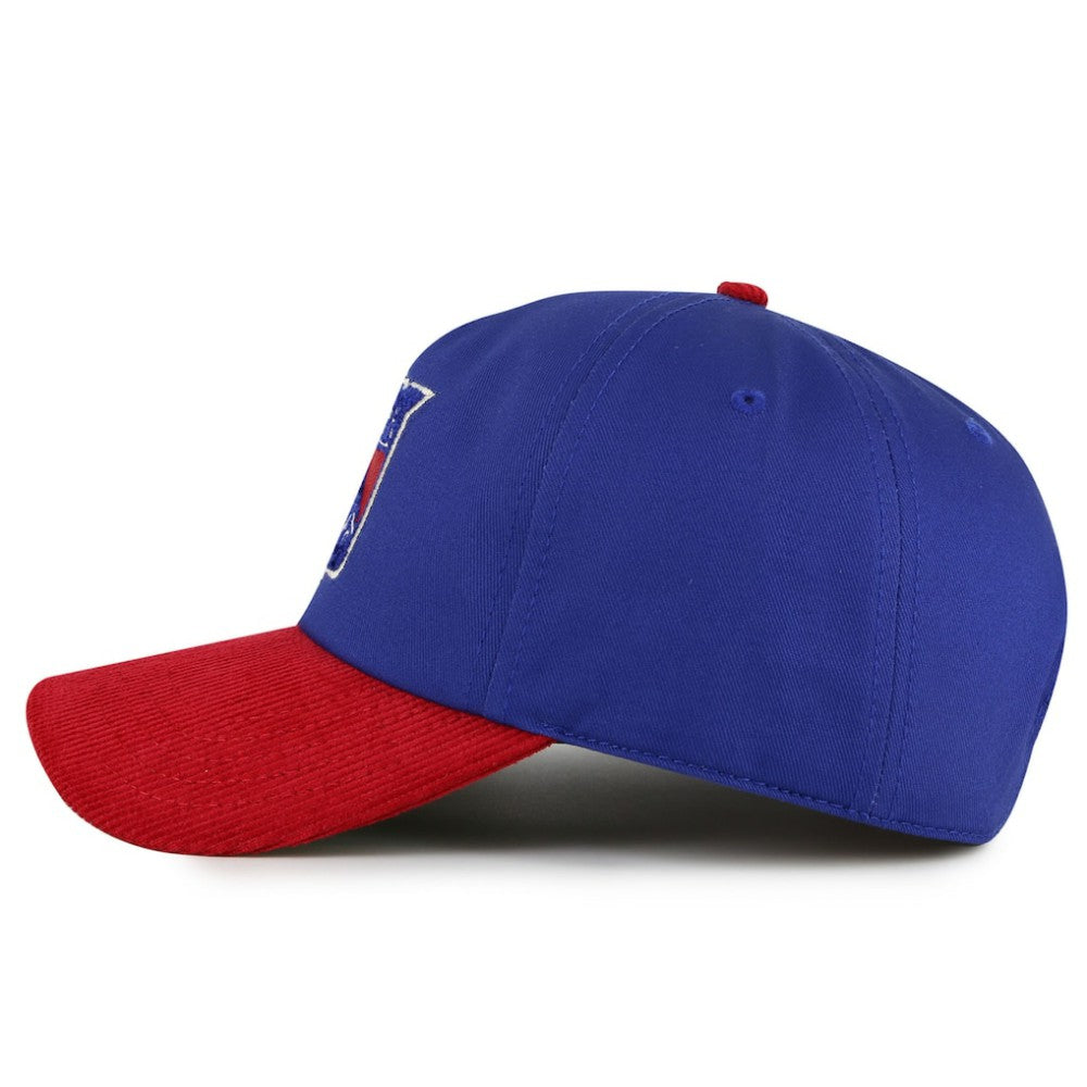 NHL New York Rangers American Needle Burnett Adjustable Hat - Blue/Red