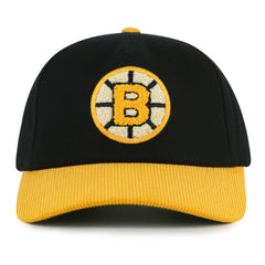 NHL Boston Bruins American Needle Burnett Adjustable Hat - Black/Gold