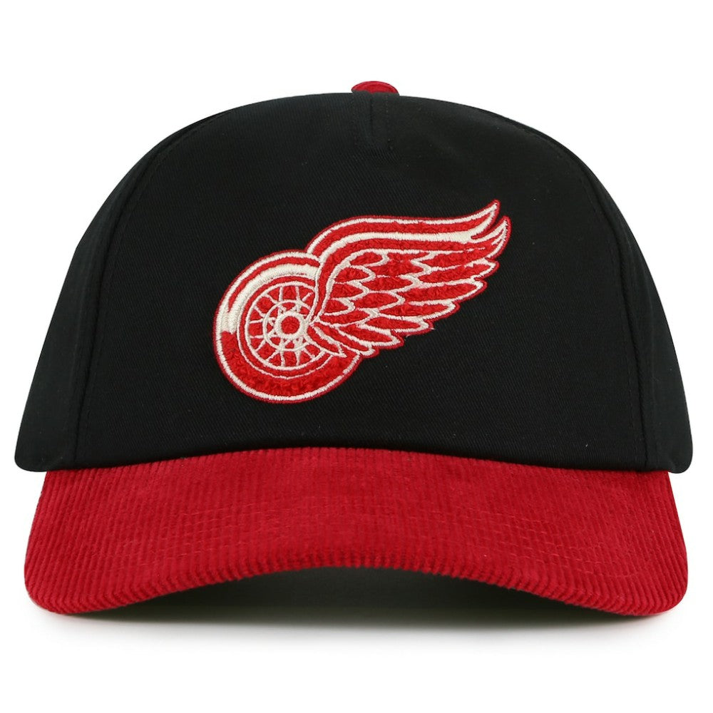 NHL Detroit Red Wings American Needle Burnett Adjustable Hat - Black/Red