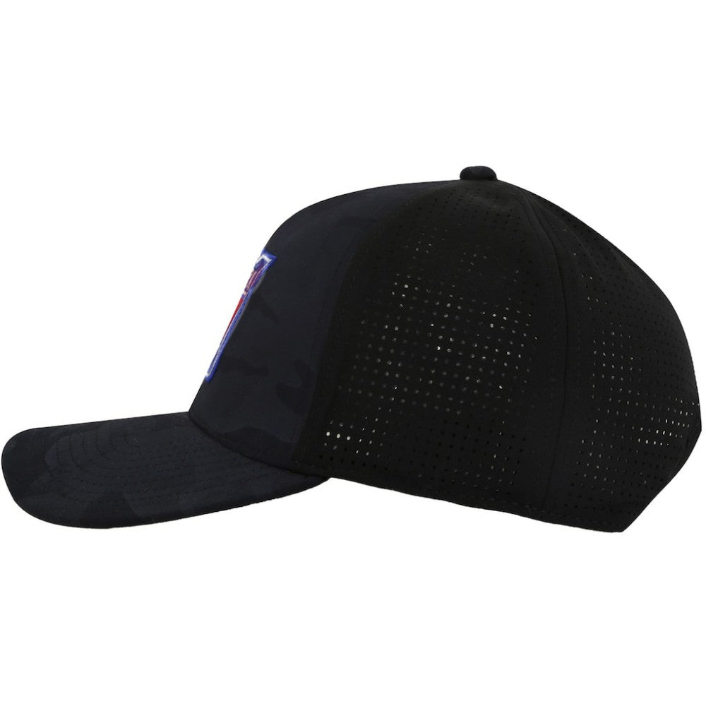 NHL New York Rangers American Needle Valin Camo Super Tech Vented Adjustable Hat - Black