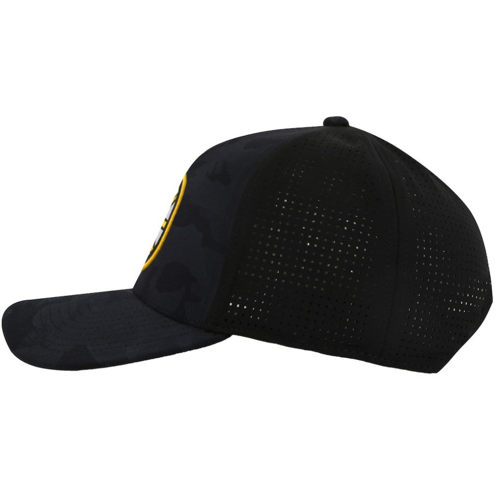 NHL Boston Bruins American Needle Valin Camo Super Tech Vented Adjustable Hat - Black
