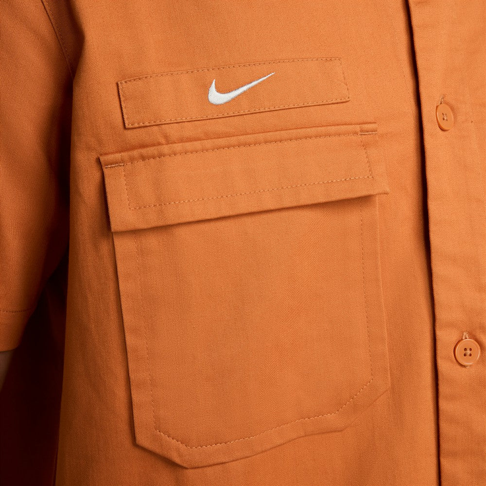 Club America CA x CA Woven Button-Down Shirt Burnt Orange sale
