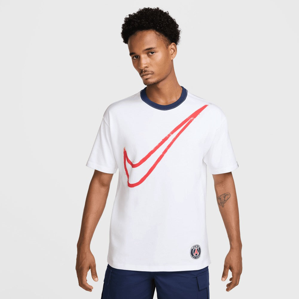 Paris Saint-Germain Swoosh T-Shirt White