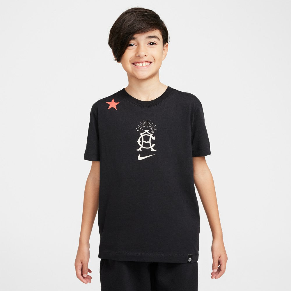 Club America Youth CA x CA Heritage T-Shirt Black
