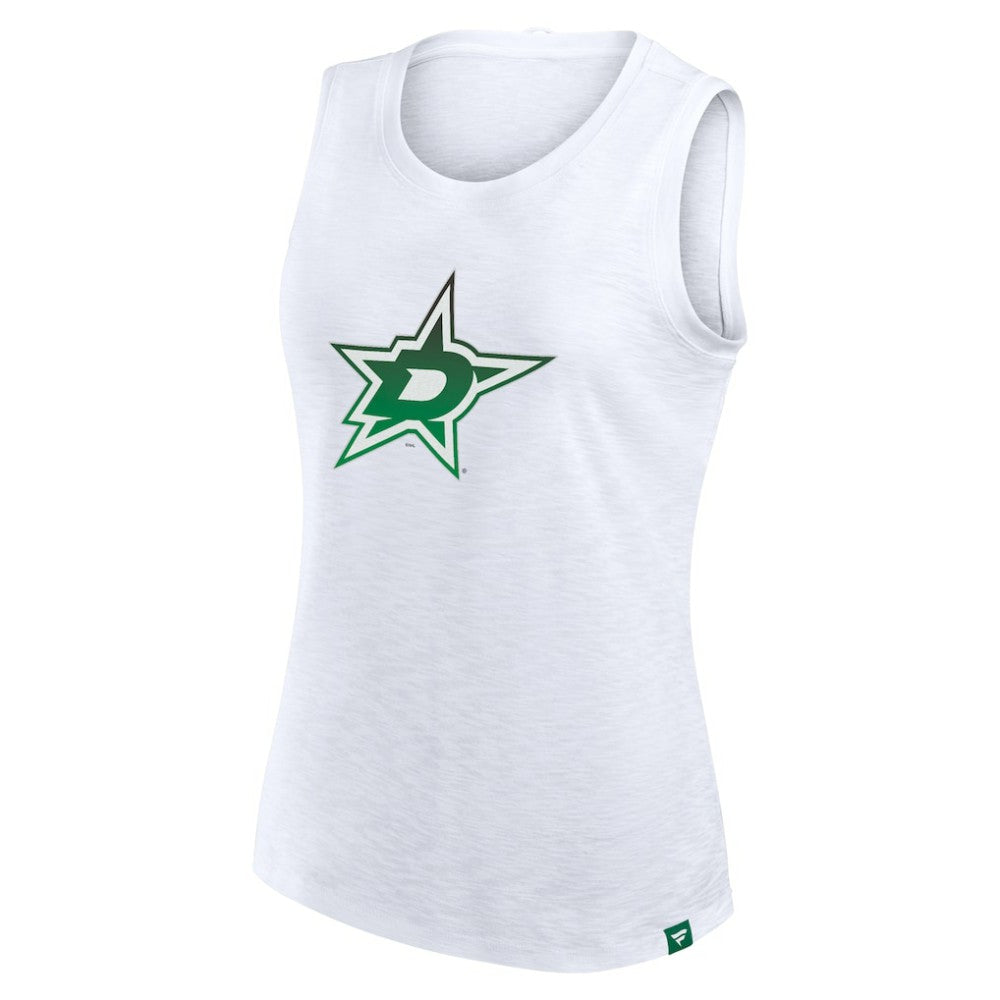 NHL Dallas Stars Fanatics Women's Slub Tank Top - White