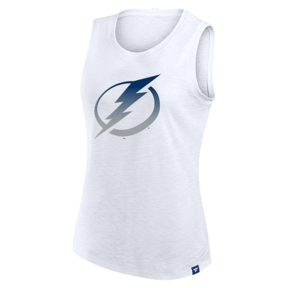 NHL Tampa Bay Lightning Fanatics Women's Slub Tank Top - White