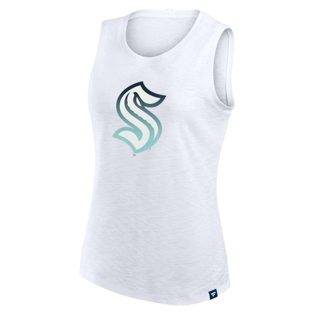NHL Seattle Kraken Fanatics Women's Slub Tank Top - White
