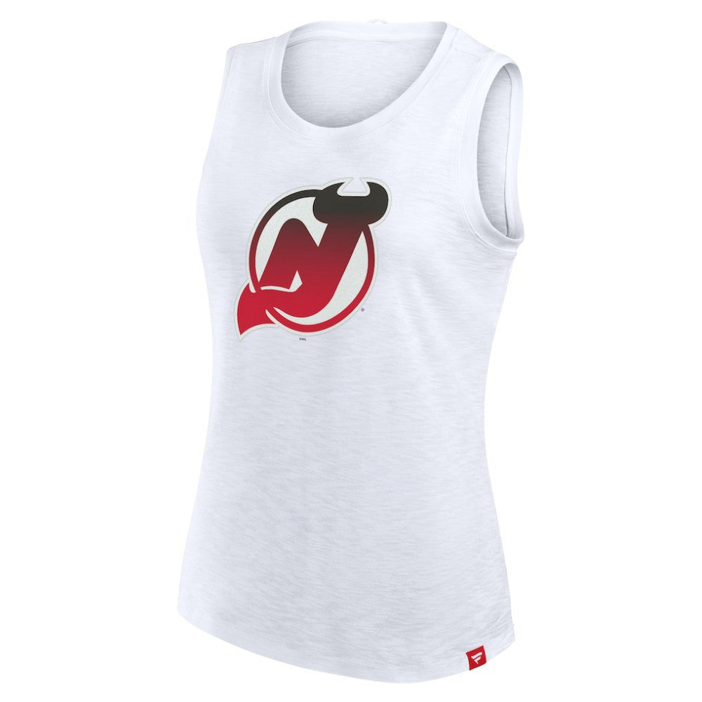 NHL New Jersey Devils Fanatics Women's Slub Tank Top - White
