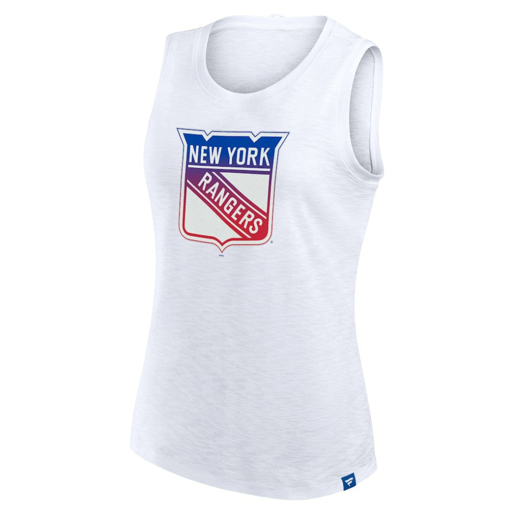 NHL New York Rangers Fanatics Women's Slub Tank Top - White