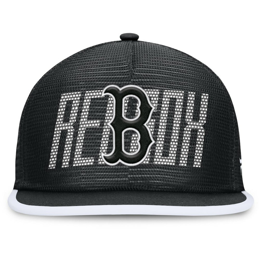 Boston Red Sox Fanatics Let's Glow Line Drive Snapback Hat - Black Hats
