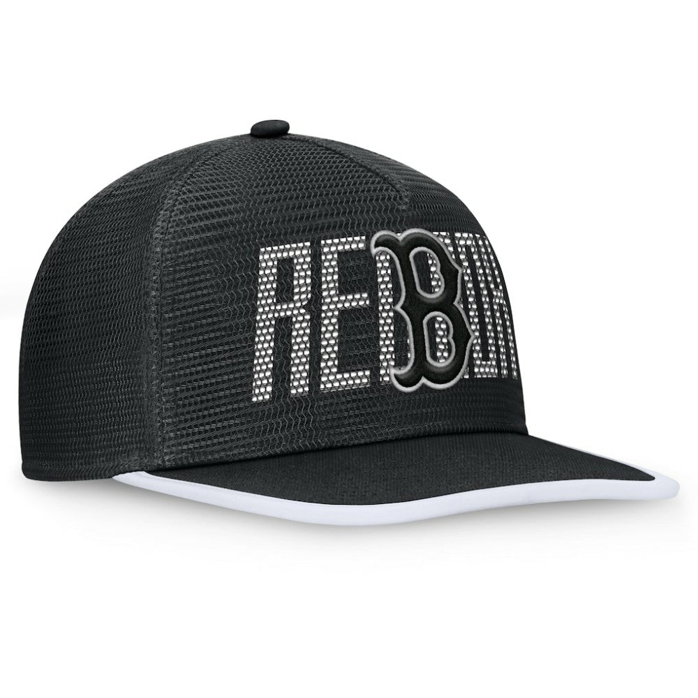 Boston Red Sox Fanatics Let's Glow Line Drive Snapback Hat - Black Hats