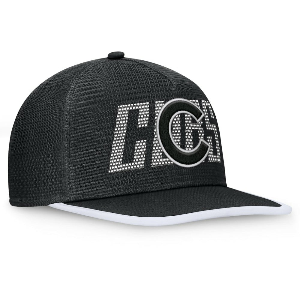 Chicago Cubs Fanatics Let's Glow Line Drive Snapback Hat - Black Hats