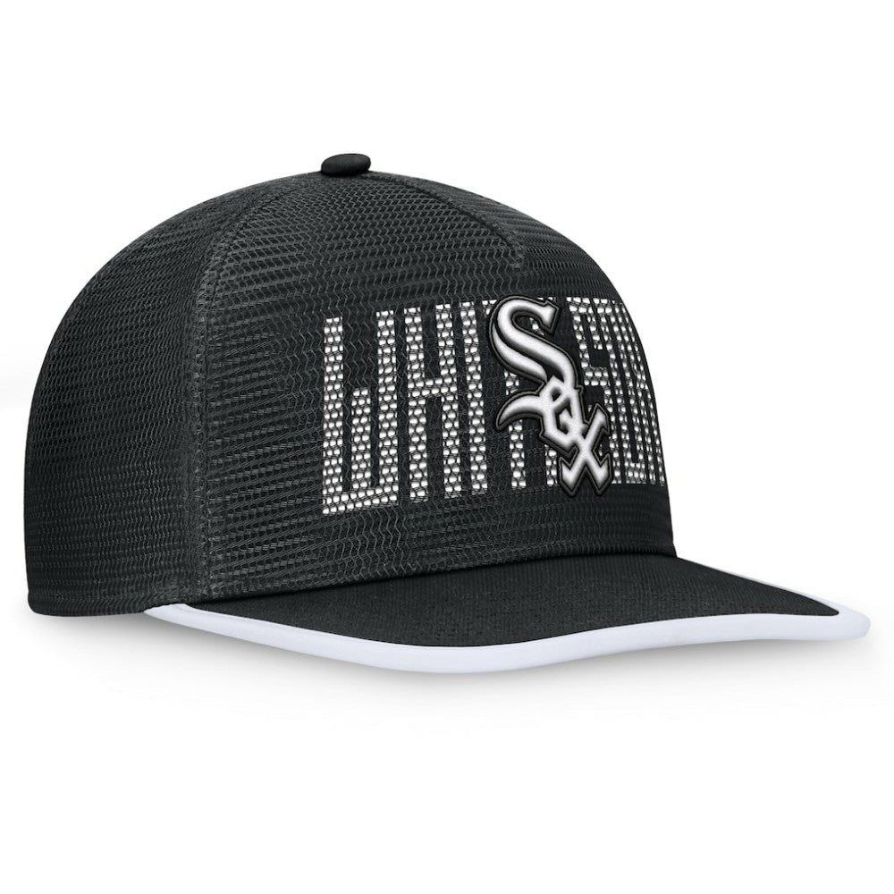 Chicago White Sox Fanatics Let's Glow Line Drive Snapback Hat - Black Hats