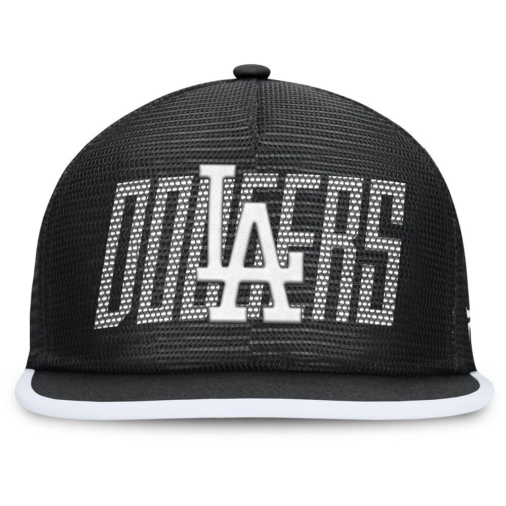 Los Angeles Dodgers Fanatics Let's Glow Line Drive Snapback Hat - Black Hats